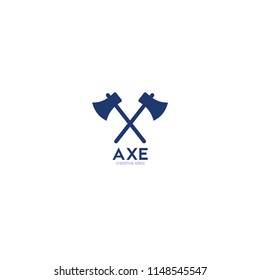 Lumberjack axes logo icon