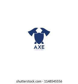 Lumberjack axes logo icon