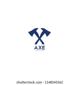 Lumberjack axes logo icon