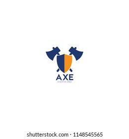 Lumberjack axes logo icon