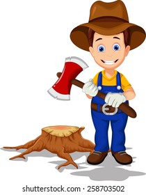 lumberjack cartoon