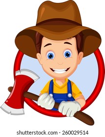 lumberjack cartoon