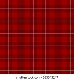 Lumberjack checkered square plaid red color seamless pattern background