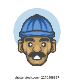 Lumberjack cute mascot cartoon design