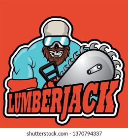 lumberjack drawn in cartoon style