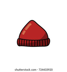 lumberjack hat doodle icon