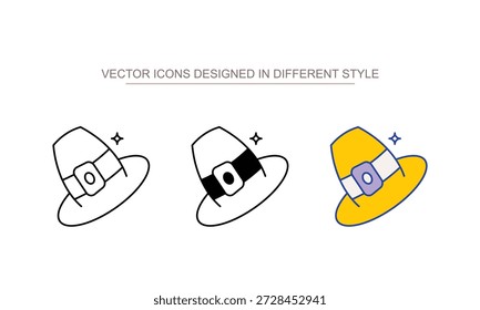 Lumberjack Hat icon design with white background stock illustration