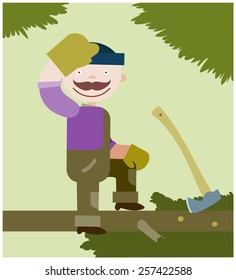 Lumberjack have a rest