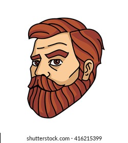 Lumberjack Head, Beard Man, Barbershop Model,