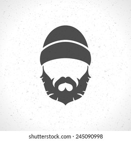 Lumberjack hipster style silhouette vintage vector design element illustration 