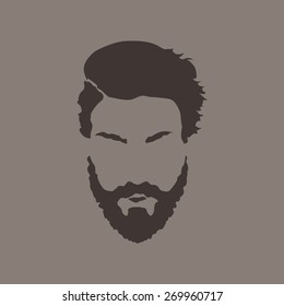 Lumberjack hipster style silhouette vintage vector design element illustration 