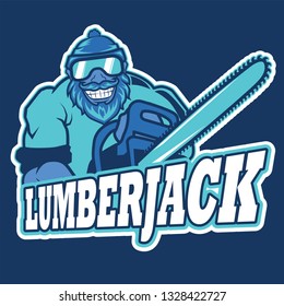 lumberjack holding a chainsaw