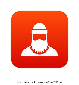 Lumberjack icon digital red for any design isolated on white vector illustration