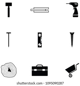 lumberjack icon set