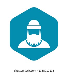 Lumberjack icon in simple style on a white background