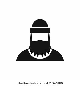 Lumberjack icon in simple style on a white background