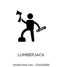 Lumberjack icon. Lumberjack symbol design from Professions collection. Simple element vector illustration on white background.