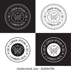 lumberjack label design