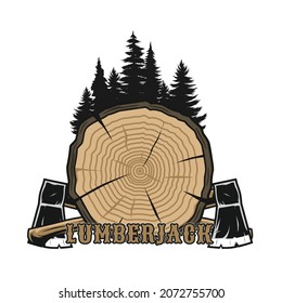 lumberjack logo design ,wood working