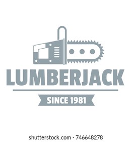 Lumberjack logo. Simple illustration of lumberjack vector logo for web