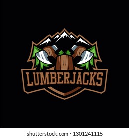 Lumberjack Logo Sports