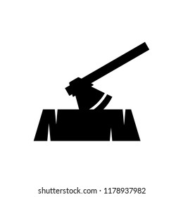 Lumberjack Logo. Timber Icon. Logging Symbol. Vector Eps 08.