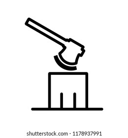 Lumberjack Logo. Timber Icon. Logging Symbol. Vector Eps 08.