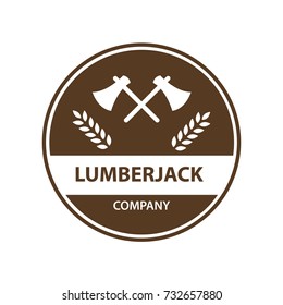 lumberjack logo vector