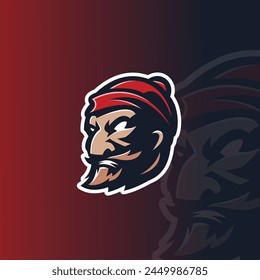 lumberjack mascot esport logo design