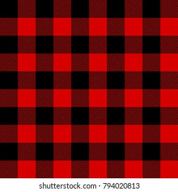 Lumberjack pattern. Moving black and red cells