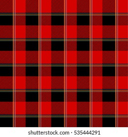 Lumberjack pattern, in red, black and colorful lines