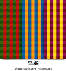 Lumberjack Plaid and Buffalo Check Patterns. Red, Black, White and Khaki Plaid, Tartan and Gingham Patterns. Trendy Hipster Style Backgrounds. Vector EPS File Pattern Swatches made with Global Colors.
