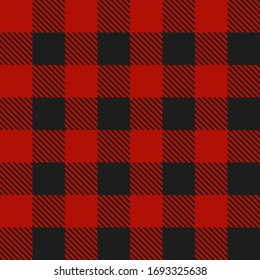 Diseño sin fisuras de lumberjack. Plantilla textil. Ilustración vectorial.