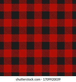 Lumberjack plaid seamless pattern. Vector illustration. 