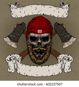 lumberjack print vector