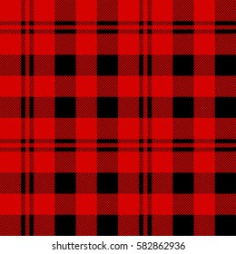 Lumberjack seamless pattern. Vector background