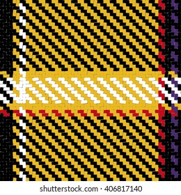 Lumberjack Seamless Vector Pattern. Trendy Hipster Style Background. Tartan and Buffalo Check Plaid Pattern. Vector illustration.