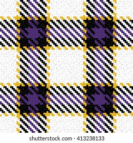 Lumberjack Seamless Vector Pattern. Trendy Hipster Style Background. Tartan and Buffalo Check Plaid Pattern. Vector illustration.