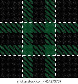 Lumberjack Seamless Vector Pattern. Trendy Hipster Style Background. Tartan and Buffalo Check Plaid Pattern. Vector illustration.