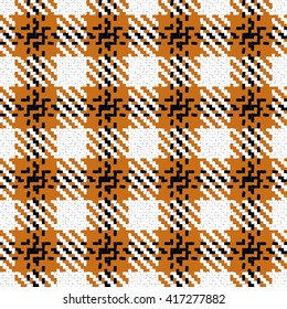 Lumberjack Seamless Vector Pattern. Trendy Hipster Style Background. Tartan and Buffalo Check Plaid Pattern. Vector illustration.