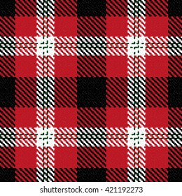 Lumberjack Seamless Vector Pattern. Trendy Hipster Style Background. Tartan and Buffalo Check Plaid Pattern. Vector illustration.