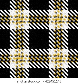 Lumberjack Seamless Vector Pattern. Trendy Hipster Style Background. Tartan and Buffalo Check Plaid Pattern. Vector illustration.