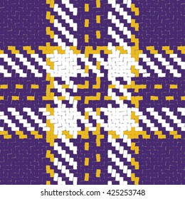 Lumberjack Seamless Vector Pattern. Trendy Hipster Style Background. Tartan and Buffalo Check Plaid Pattern. Vector illustration.