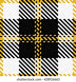 Lumberjack Seamless Vector Pattern. Trendy Hipster Style Background. Tartan and Buffalo Check Plaid Pattern. Vector illustration.