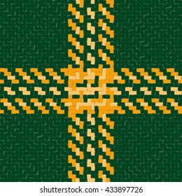 Lumberjack Seamless Vector Pattern. Trendy Hipster Style Background. Tartan and Buffalo Check Plaid Pattern. Vector illustration.