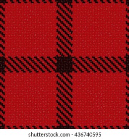 Lumberjack Seamless Vector Pattern. Trendy Hipster Style Background. Tartan and Buffalo Check Plaid Pattern. Vector illustration.