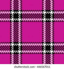 Lumberjack Seamless Vector Pattern. Trendy Hipster Style Background. Tartan and Buffalo Check Plaid Pattern. Vector illustration.