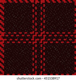 Lumberjack Seamless Vector Pattern. Trendy Hipster Style Background. Tartan and Buffalo Check Plaid Pattern. Vector illustration.