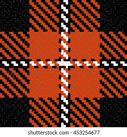 Lumberjack Seamless Vector Pattern. Trendy Hipster Style Background. Tartan and Buffalo Check Plaid Pattern. Vector illustration.