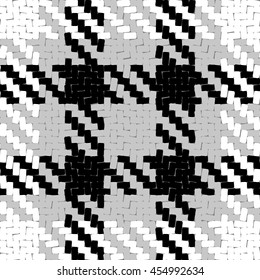 Lumberjack Seamless Vector Pattern. Trendy Hipster Style Background. Tartan and Buffalo Check Plaid Pattern. Vector illustration.